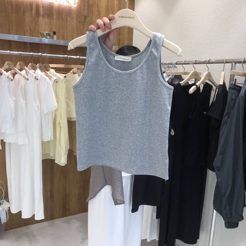 FIFO/UNANSWERED-MYSTERY韓國代購女裝新款職業吊帶背心圓領FIFO/UNANSWERED-MYSTERY吊帶/背心