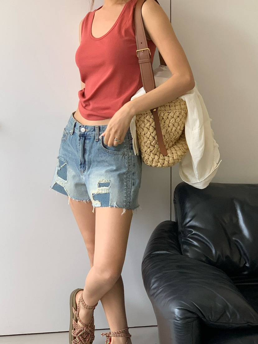 SUNDER MARKET韓國東大門直郵女裝新款職業26夏季26春夏短褲SUNDER MARKET短褲