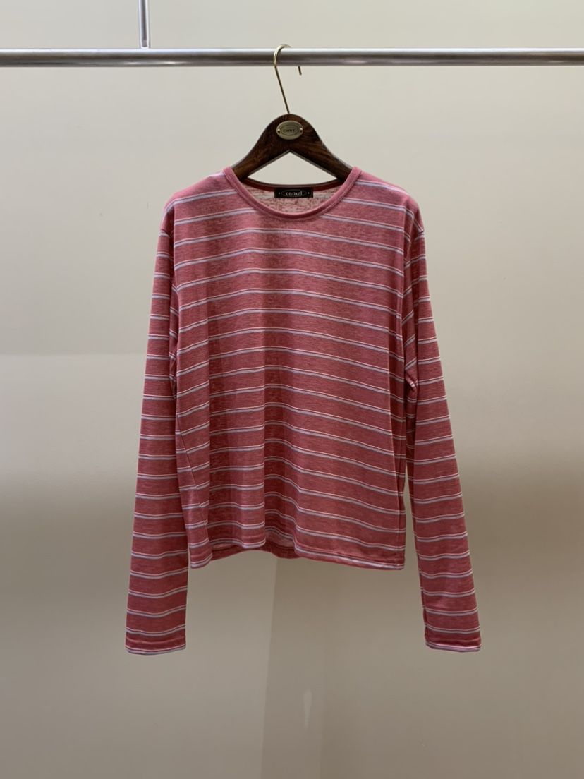 CAMEL-P韓國直郵實拍女士新款人氣長袖T恤亞麻布Came_l 家長袖T恤