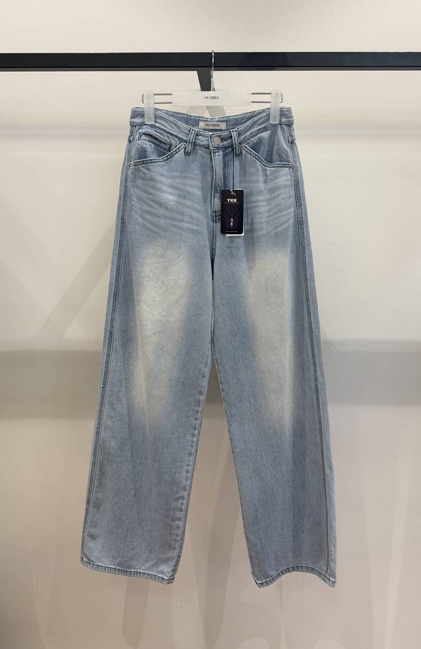 MUYBIEN韓國直郵女士新品26夏季推薦時尚熱賣休閑牛仔褲柔軟MUYBIEN牛仔褲