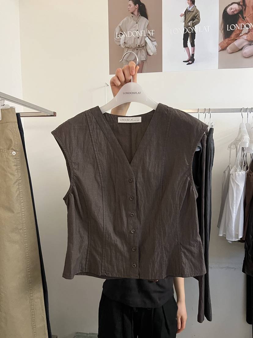 LONDON FLAT韓國東大門代購女士新款推薦吊帶背心水洗棉LONDON FLAT吊帶/背心