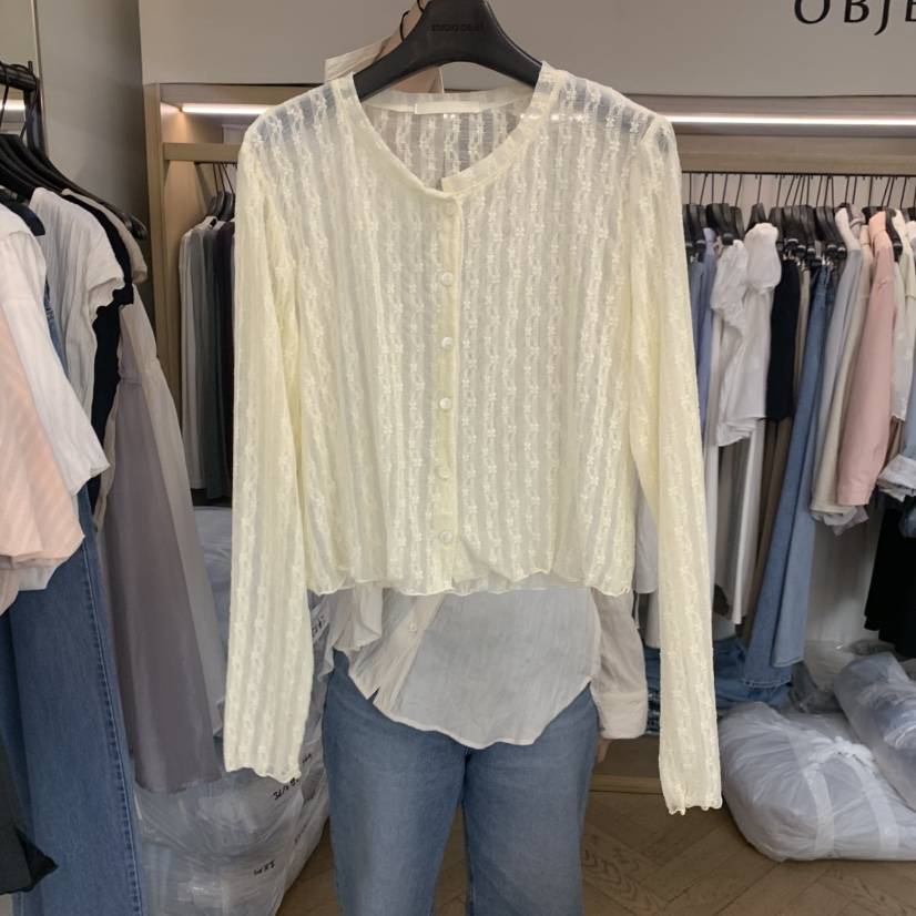 OBJET/LOVEUSU韓國直郵女士新品26春夏時尚推薦人氣長袖T恤OBJET/LOVEUSU長袖T恤