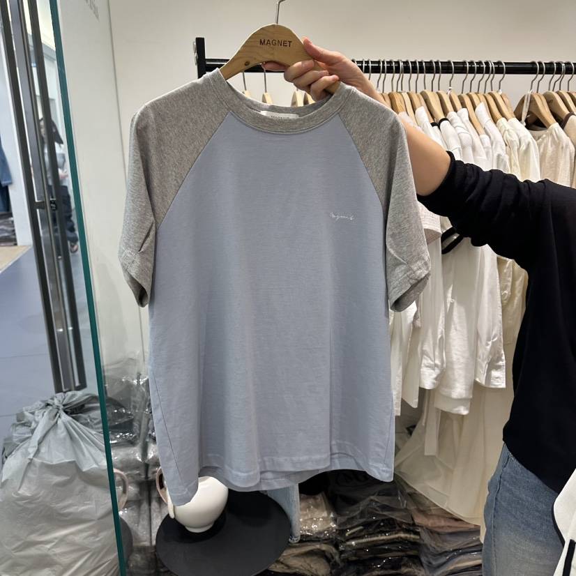 M.G.N韓國直郵女裝新款26夏季人氣推薦休閑時尚T恤刺繡MAGNETT恤