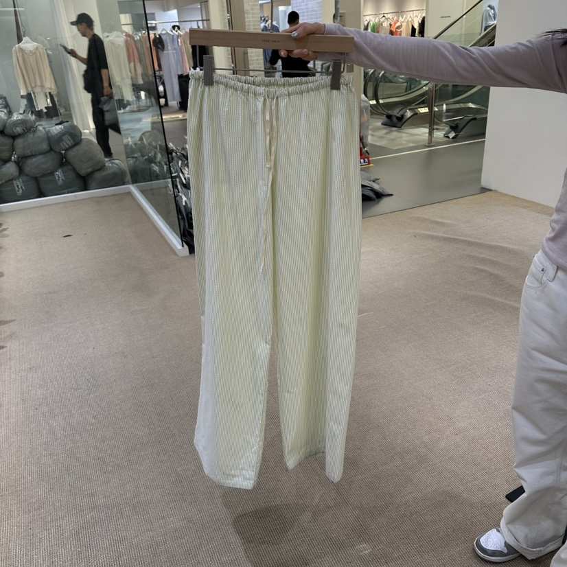 VEGETABLE韓國直郵實拍女士新品休閑人氣時尚推薦休閑褲條紋VEGETABLE休閑褲