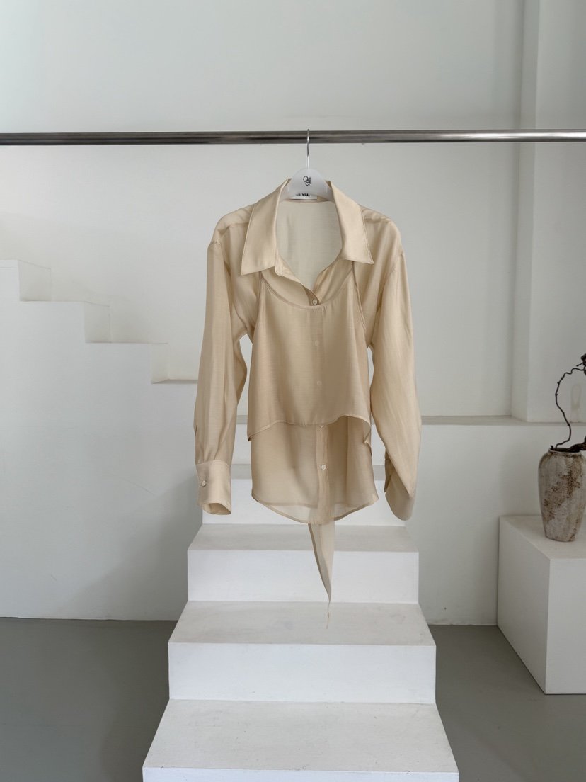 OATMEAL韓國直郵實拍女裝新款26春夏推薦26夏季襯衫蕾絲衫OATMEAL襯衫/蕾絲衫