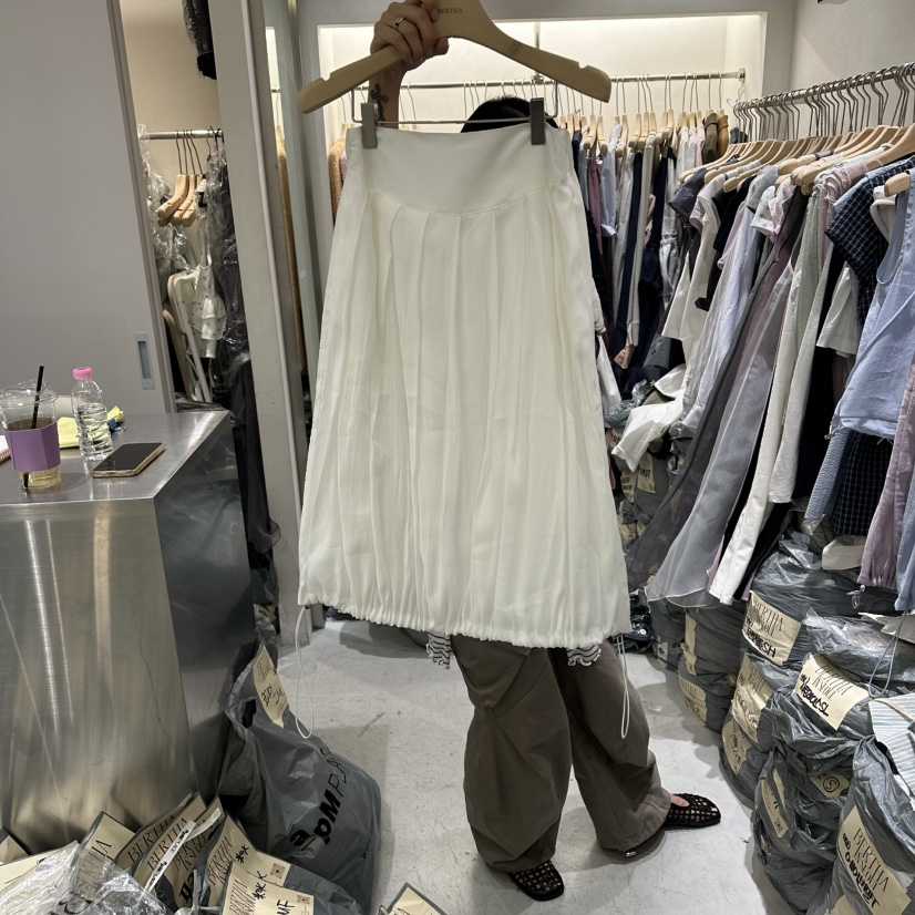 BERTHA韓國東大門直郵女裝新款26夏季職業時尚休閑長裙褶裥BERTHA長裙