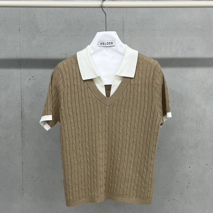 HELDER-P韓國東大門直郵女士新款熱賣人氣休閑針織衫撞色HELDER針織衫