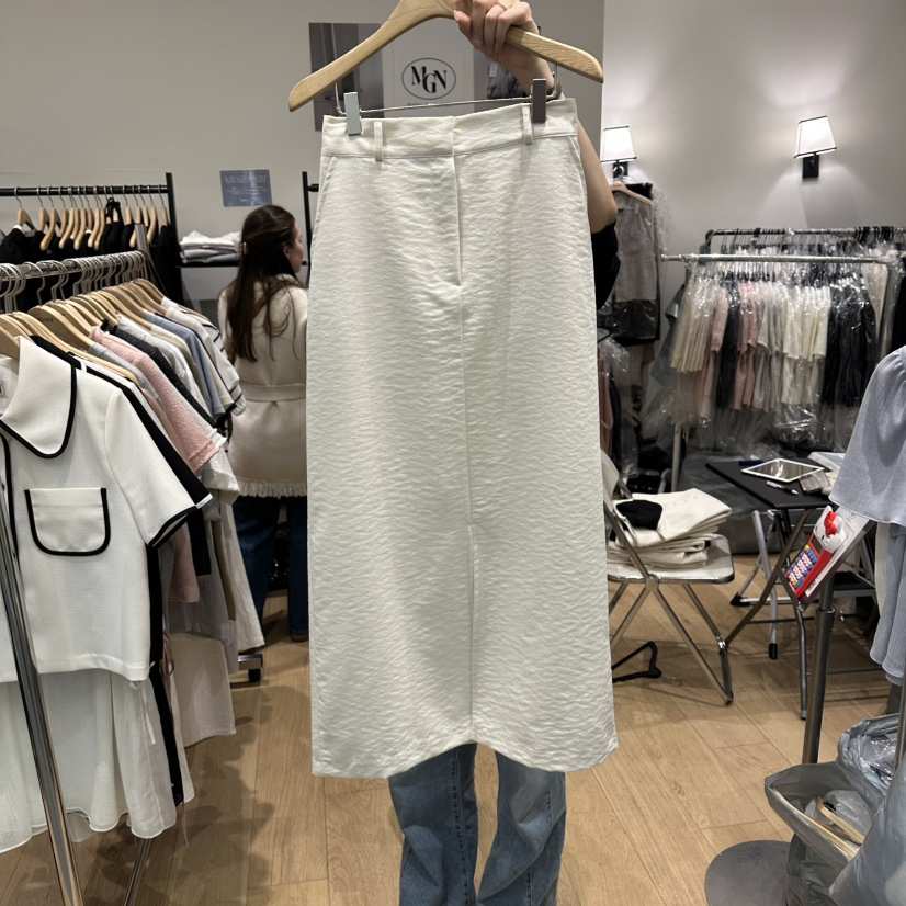 M.G.N韓國直郵女裝新品26夏季26春夏職業時尚推薦長裙亞麻MAGNET長裙