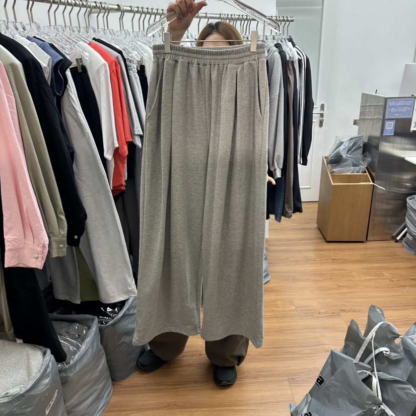 GABIZON韓國直郵實拍女裝新款推薦熱賣時尚休閑褲褶裥寬松GABIZON休閑褲