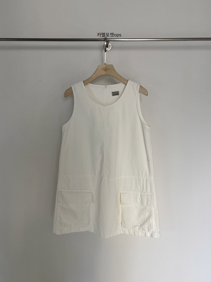 VERGAMOT韓國直郵女裝新款職業人氣熱賣休閑26夏季連衣裙口袋VERGAMOT連衣裙