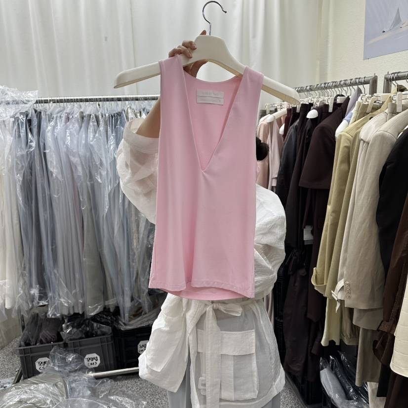 ONEBYTWO韓國直郵實拍女裝新款休閑人氣推薦職業吊帶背心ONE BY TWO吊帶/背心