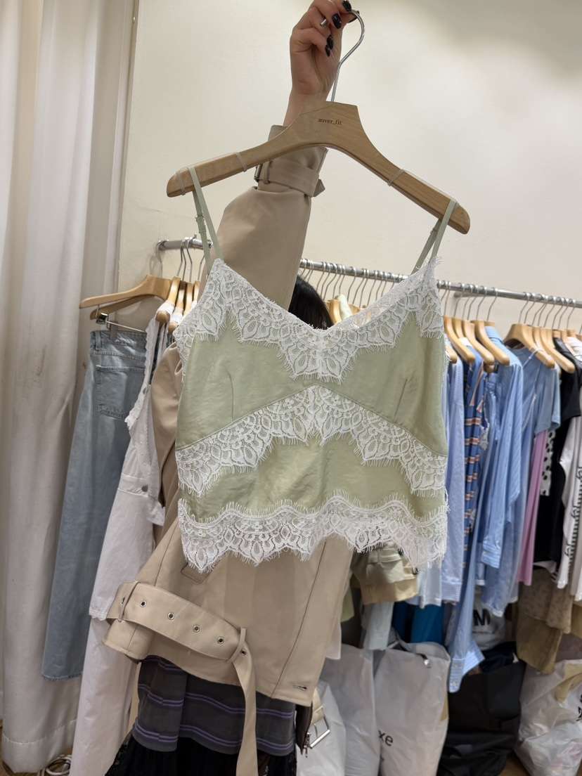 AUVERFIT韓國東大門代購女士新款時尚熱賣推薦吊帶背心蕾絲AUVERFIT吊帶/背心