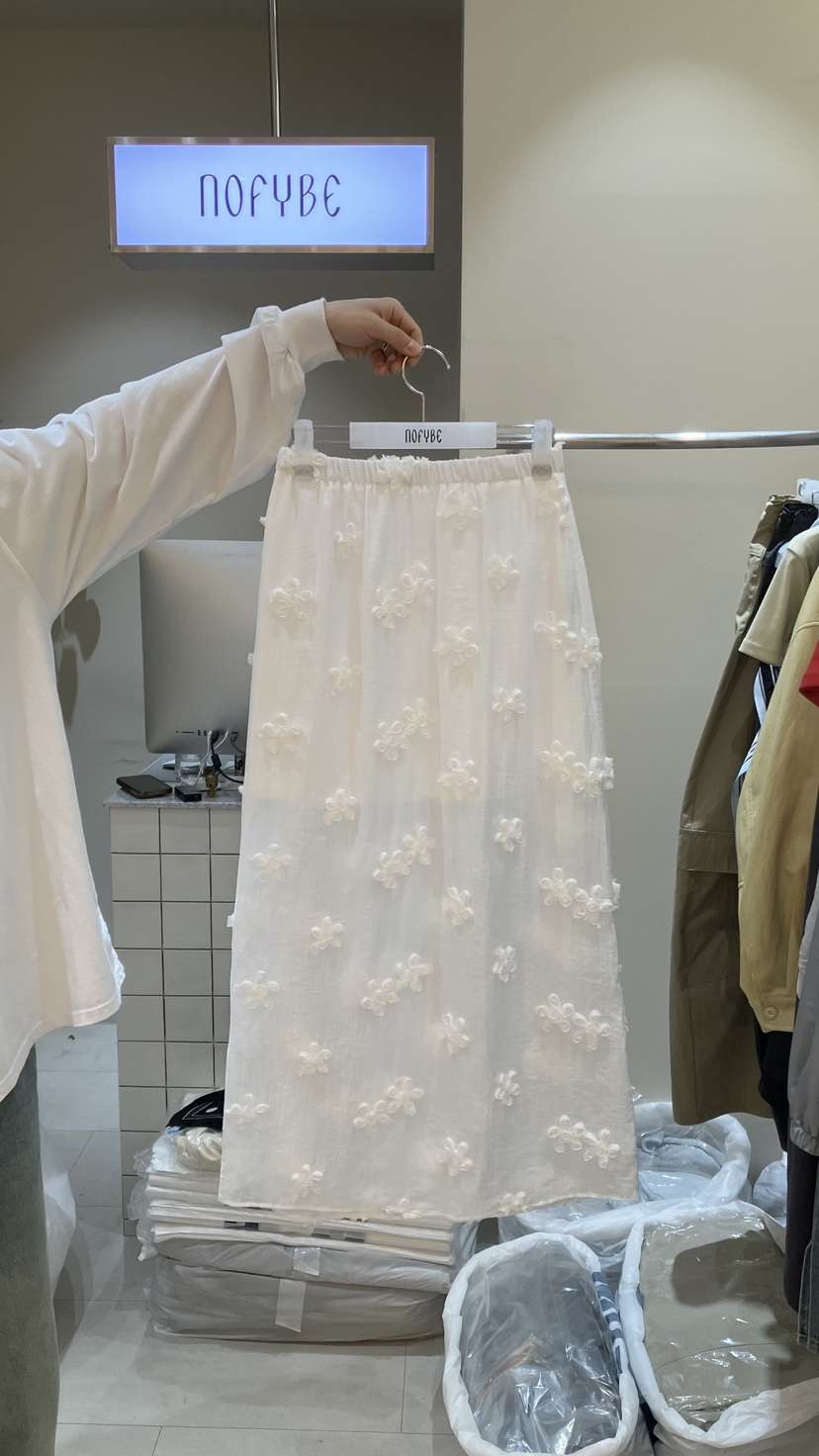 NOFYBE韓國東大門代購女裝新品人氣休閑時尚26春夏長裙條紋NOFYBE長裙