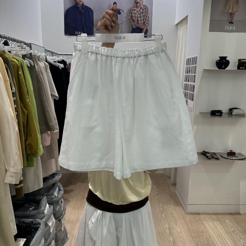 REIRAI韓國直郵女士新品26春夏人氣26夏季休閑職業短褲亞麻Reirai短褲