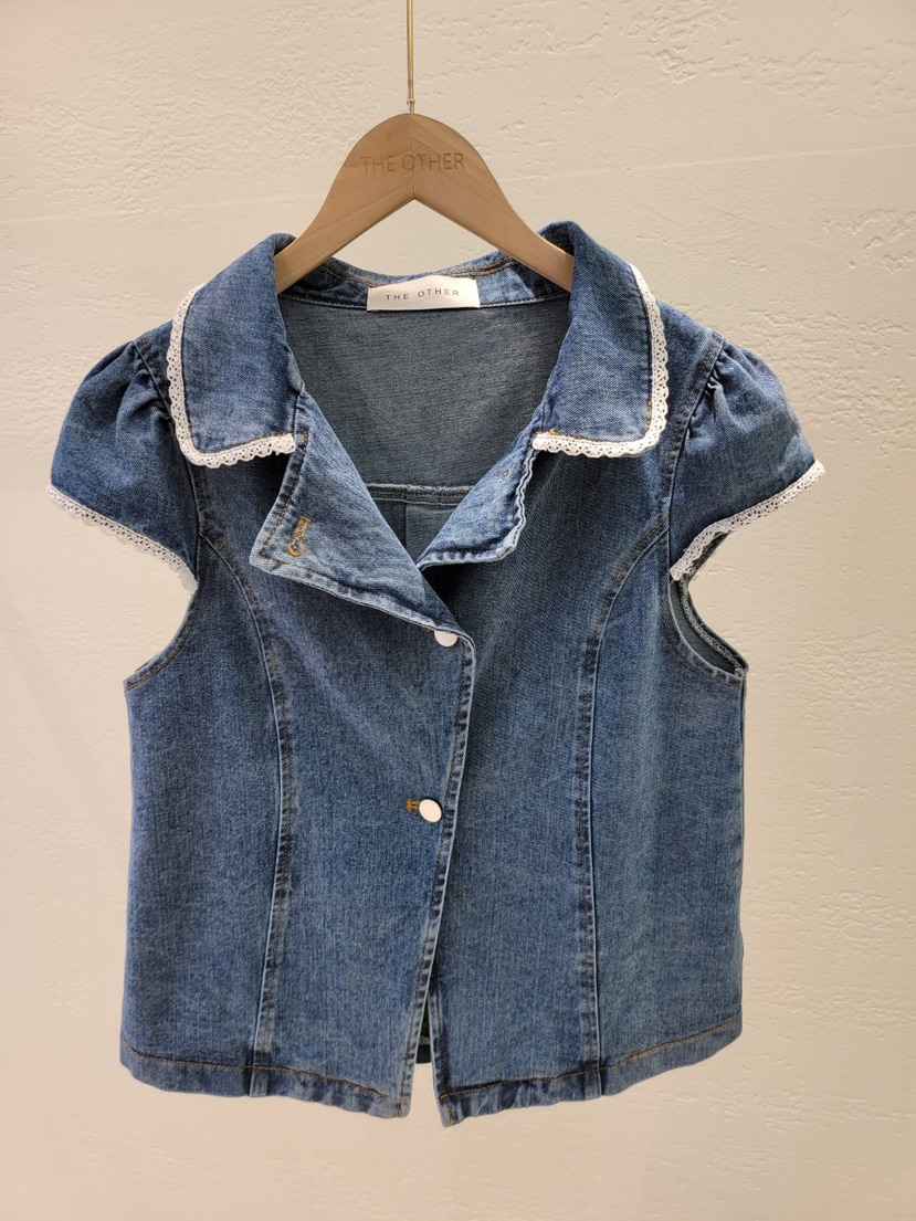 THE OTHER韓國東大門代購女士新品人氣襯衫蕾絲衫可愛的蕾絲THE OTHER襯衫/蕾絲衫