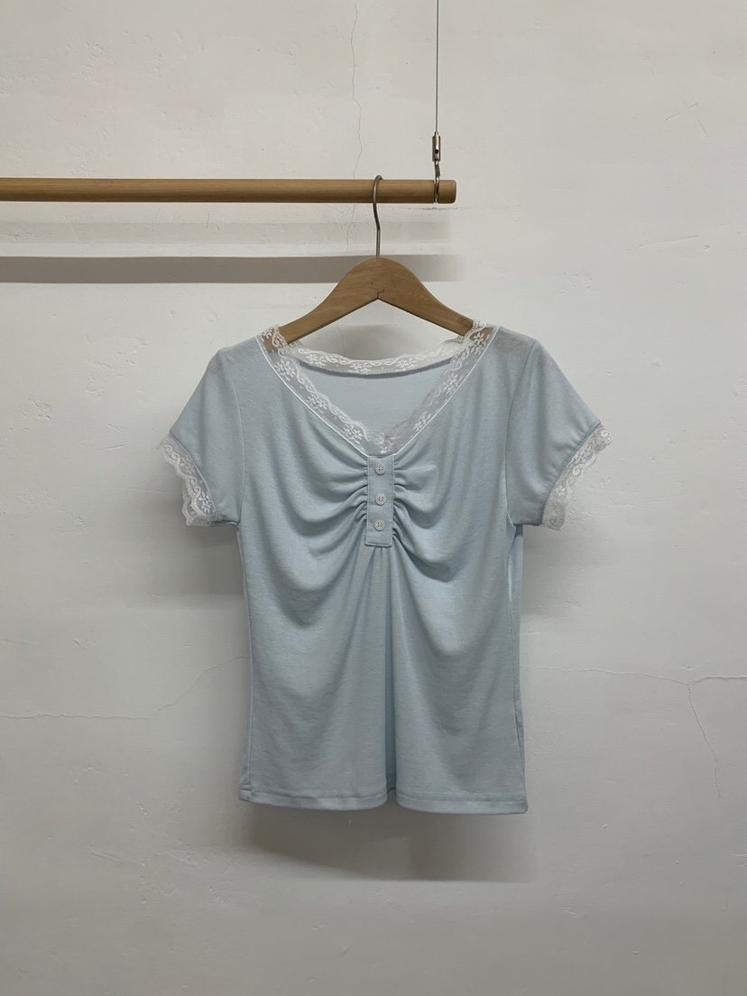 MORE THAN-P韓國東大門直郵女裝新款職業休閑襯衫蕾絲衫MORE THAN襯衫/蕾絲衫