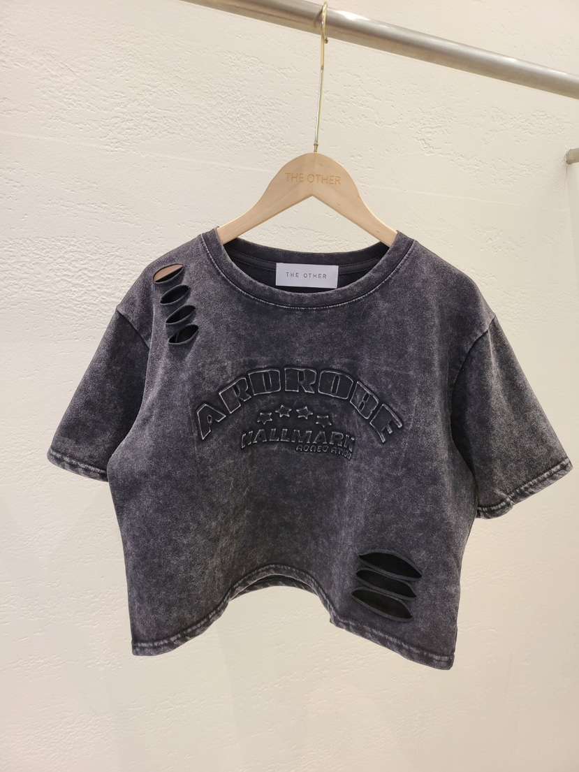 THE OTHER韓國東大門代購女裝新品26春夏職業熱賣T恤復古THE OTHERT恤