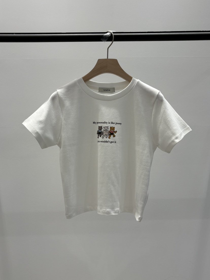 LAIVE韓國直郵女裝新品熱賣休閑26夏季職業人氣時尚推薦T恤LAIVET恤
