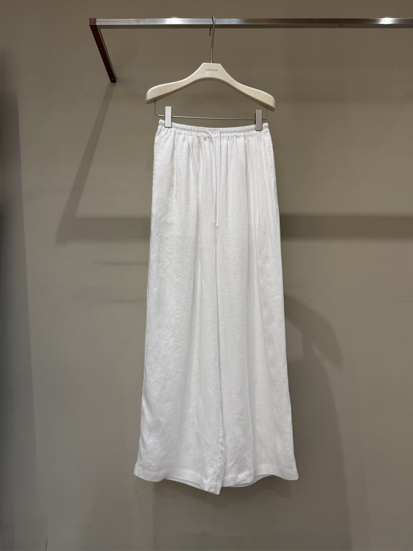 LIMED SPRUCE東大門實拍韓國女裝新品時尚休閑褲亞麻布絲質Limed Spruce休閑褲