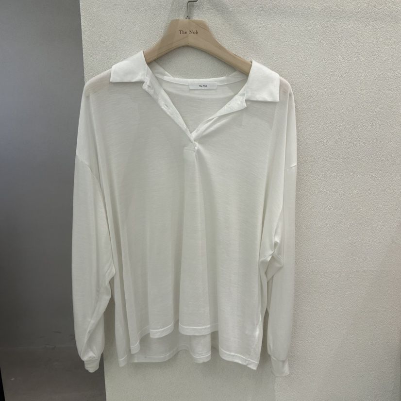 NOB韓國直郵女裝新款人氣26夏季熱賣推薦26春夏長袖T恤絲質The Nob長袖T恤