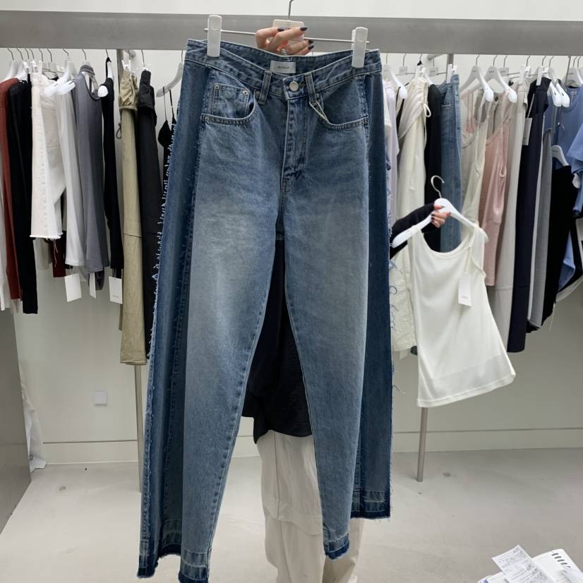 NUTPLAN韓國代購女裝新款推薦人氣26夏季熱賣職業時尚牛仔褲NUTPLAN牛仔褲