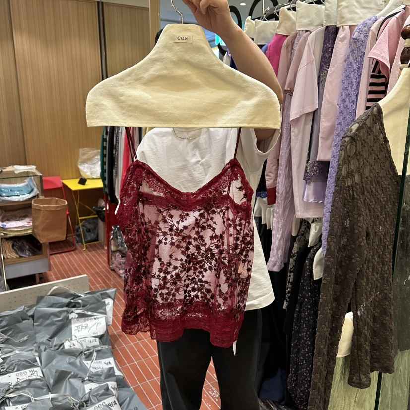 EEE韓國東大門代購女裝新品休閑人氣熱賣26夏季26春夏吊帶背心EEE吊帶/背心