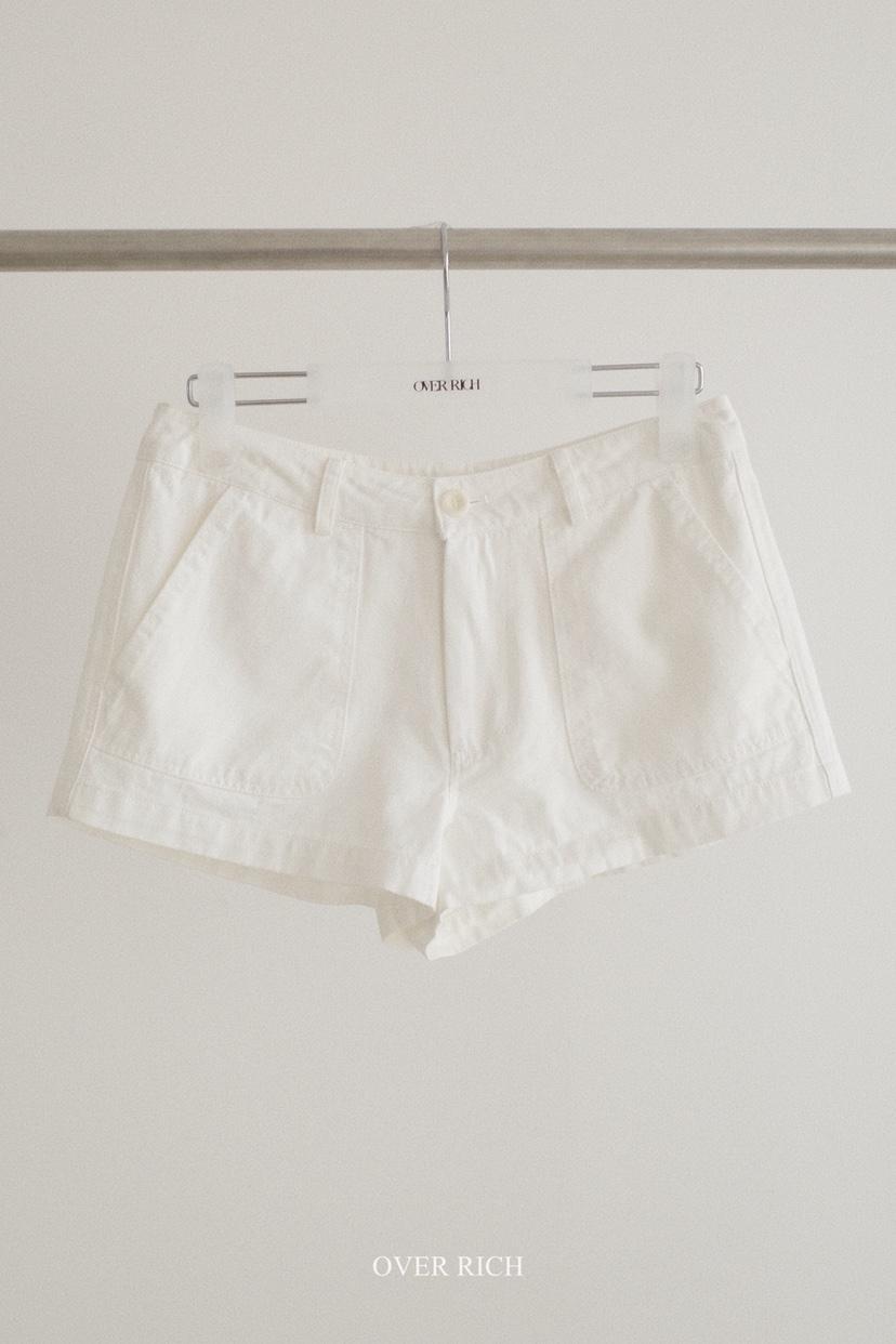 OVER RICH東大門實拍韓國女士新品時尚職業人氣26春夏短褲OVER RICH短褲