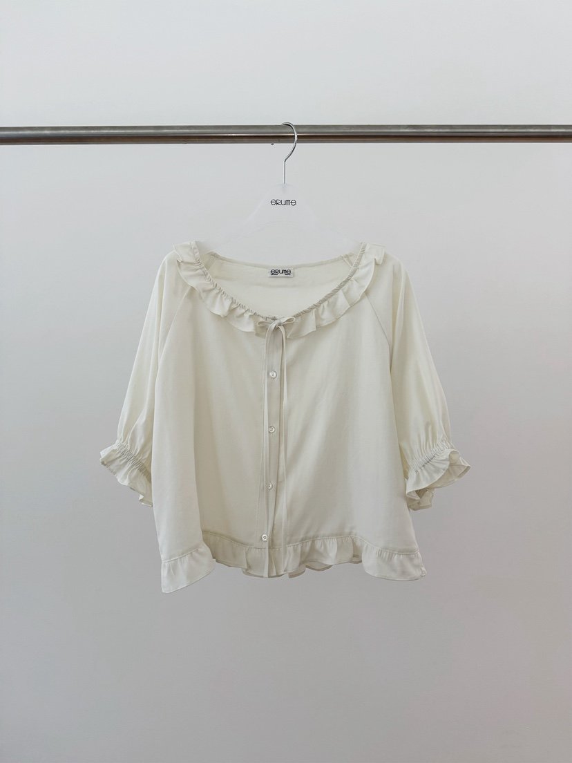 ERUME韓國東大門代購女士新款26春夏休閑26夏季襯衫蕾絲衫ERUME襯衫/蕾絲衫