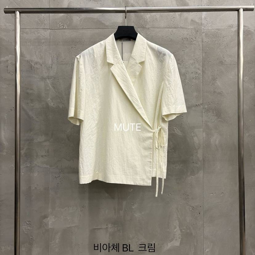 MUTE-P韓國東大門代購女士新款26春夏推薦人氣襯衫蕾絲衫MUTE襯衫/蕾絲衫