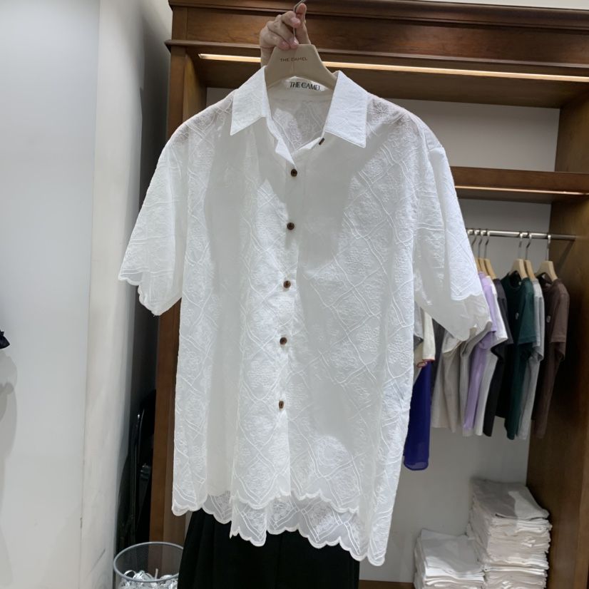 THE CAMEL韓國東大門代購女士新品熱賣襯衫蕾絲衫可愛的the came_l 家襯衫/蕾絲衫