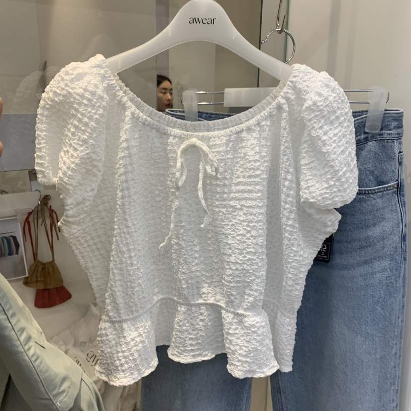 RUMIRU/AWEAR韓國東大門直郵女裝新品26夏季時尚襯衫蕾絲衫awear/RUMIRU襯衫/蕾絲衫