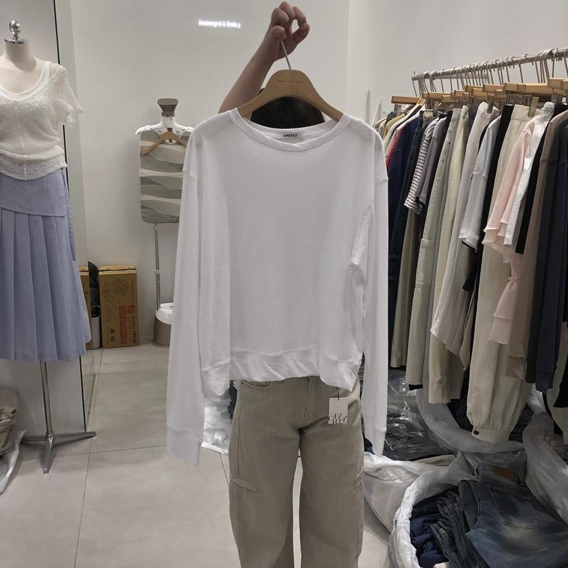 ANN MARGRET韓國東大門代購女士新款推薦長袖T恤GRETA.Y長袖T恤