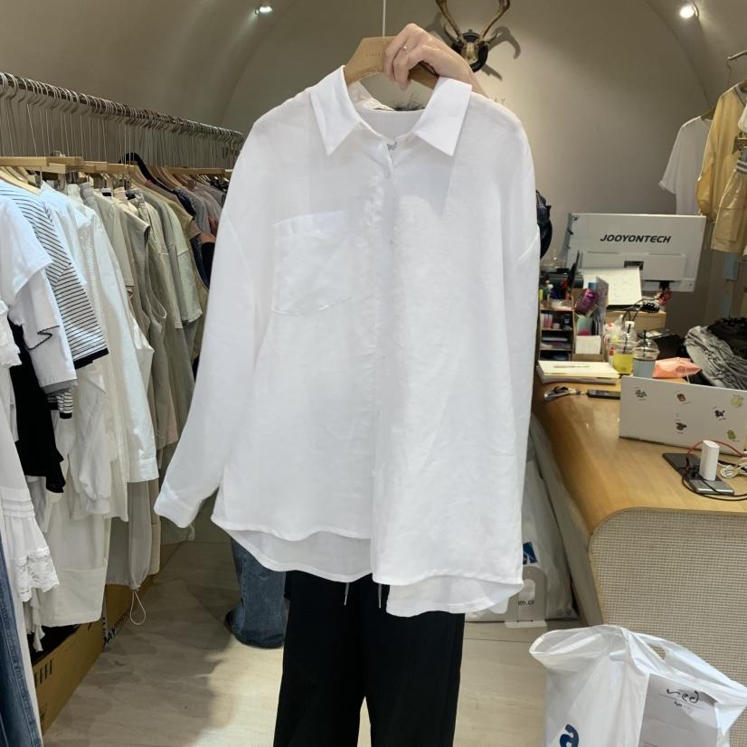 BLACKFRIDAY韓國東大門代購女裝新品人氣襯衫蕾絲衫亞麻布BLACK FRIDAY襯衫/蕾絲衫