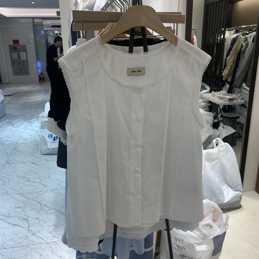 RAWROW韓國直郵女士新品熱賣休閑時尚26春夏推薦襯衫蕾絲衫RAWROW襯衫/蕾絲衫