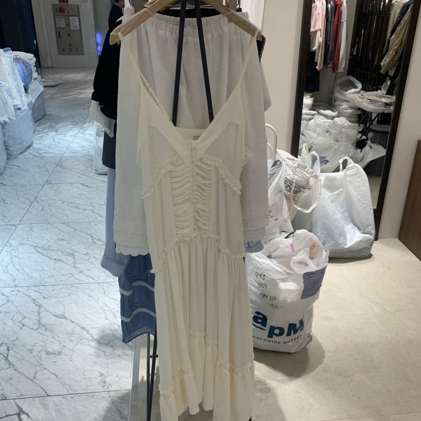 RAWROW韓國直郵女士新品26夏季人氣時尚職業熱賣連衣裙雪紡RAWROW連衣裙