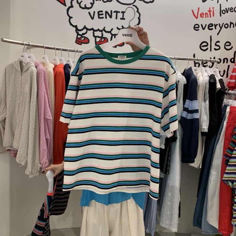 VENTI韓國直郵實拍女士新款職業時尚休閑熱賣26春夏推薦T恤VENTIT恤