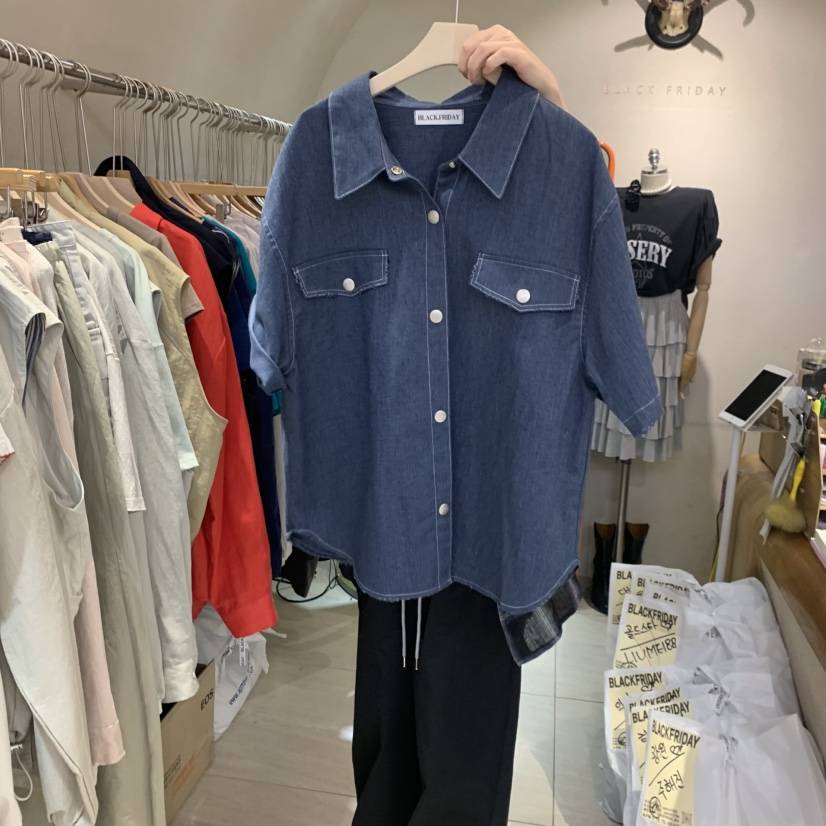 BLACKFRIDAY東大門實拍韓國女裝新款26夏季職業襯衫蕾絲衫BLACK FRIDAY襯衫/蕾絲衫