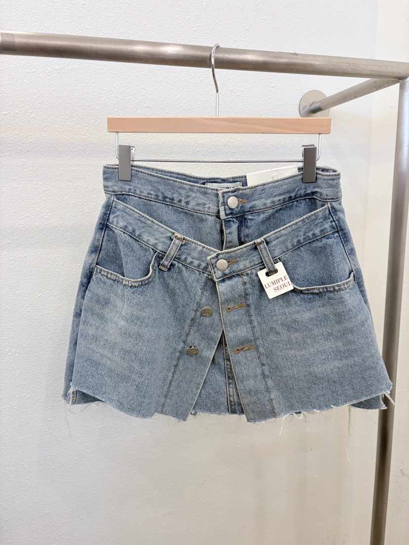 LUMIPLE韓國直郵實拍女士新款26春夏時尚休閑26夏季職業短裙LUMIPLE短裙