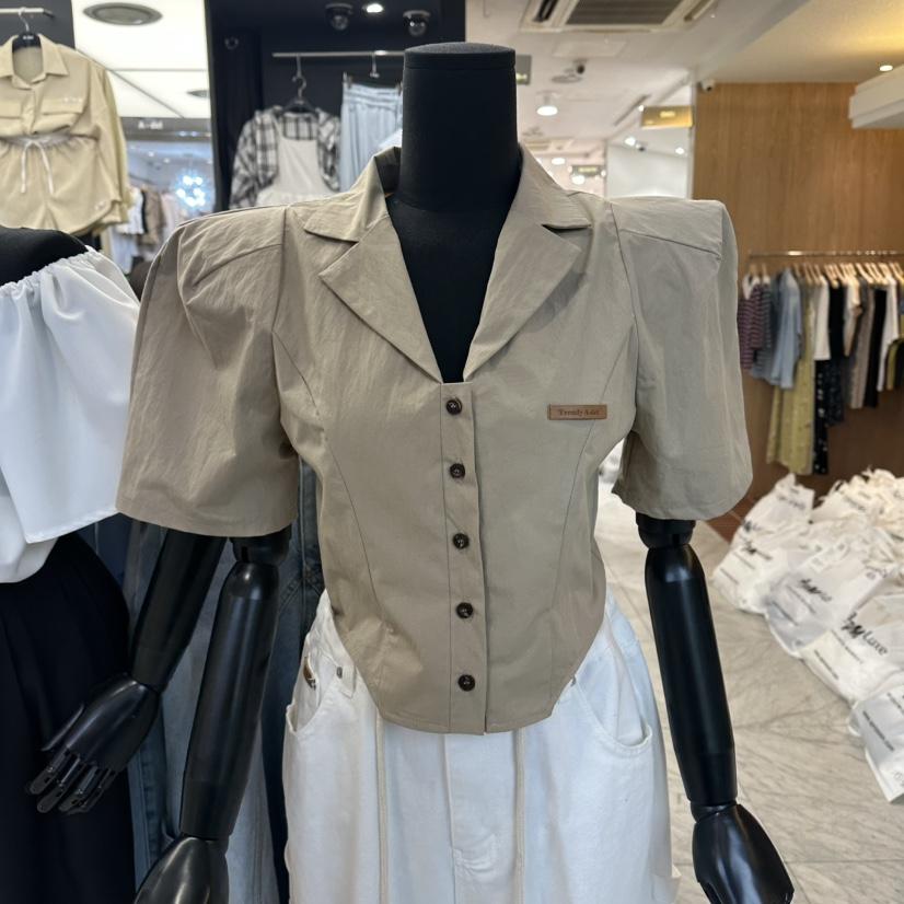 A-DEL東大門實拍韓國女裝新款熱賣26春夏休閑26夏季夾克緊身A-DEL夾克