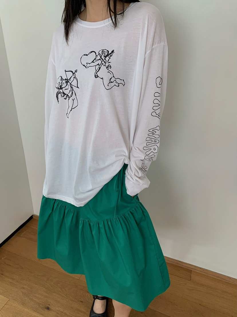 LOVE MY SANTA東大門實拍韓國女士新款人氣長袖T恤保暖Santa/LOVE MY SANTA長袖T恤