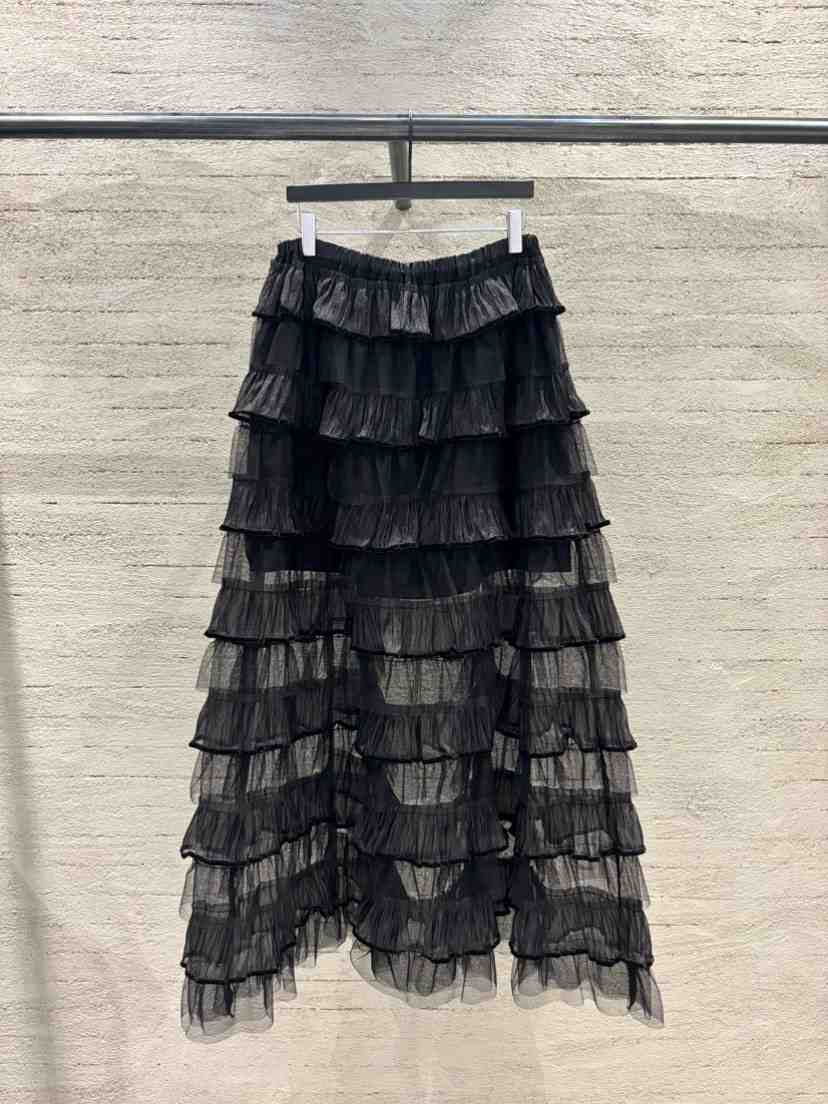 SUGAR CASE韓國直郵女裝新款推薦真品休閑職業長裙多層透視SUGAR CASE長裙