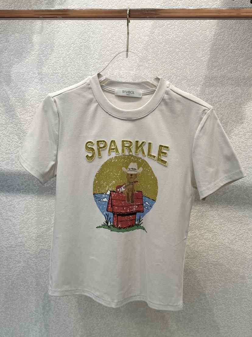 SYMBOL東大門實拍女士新款人氣推薦時尚真品休閑26春夏T恤SYMBOLT恤