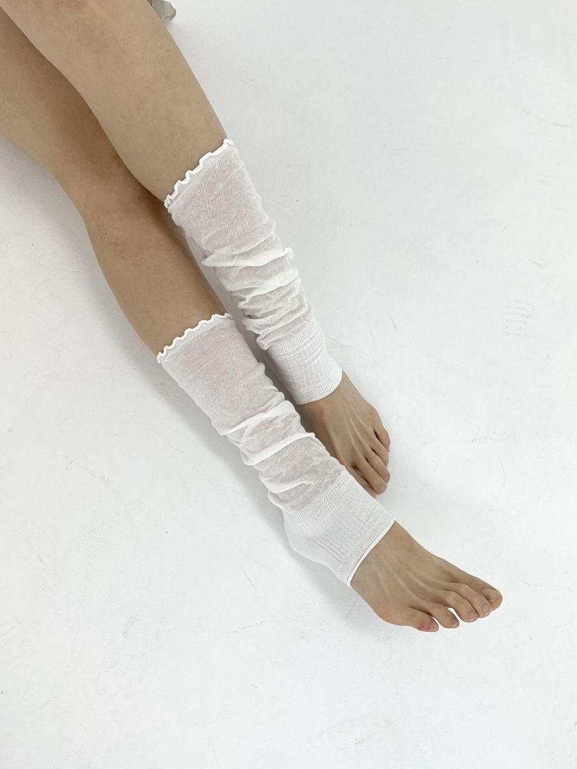 NICEALICE東大門直郵女士新品推薦26春夏襪子荷葉邊腿套褶皺NICEALICE襪子