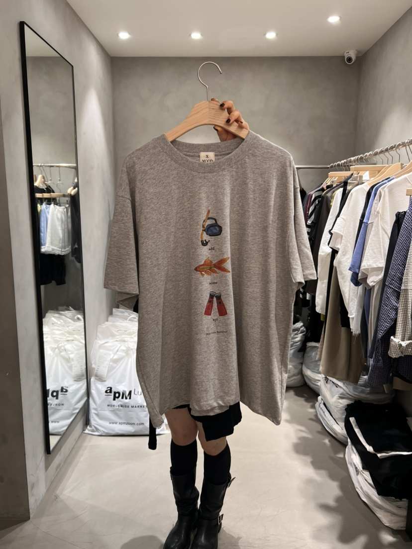 X-MOOD韓國直郵女士新款推薦休閑職業時尚真品26春夏T恤X-MOODT恤