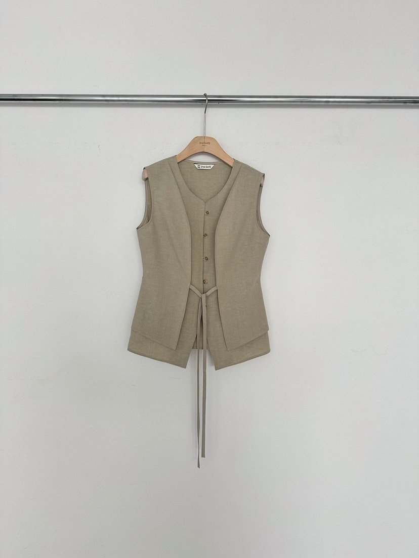 2ND GATE韓國直郵女裝新品真品職業休閑26春夏推薦時尚馬甲2ND GATE馬甲