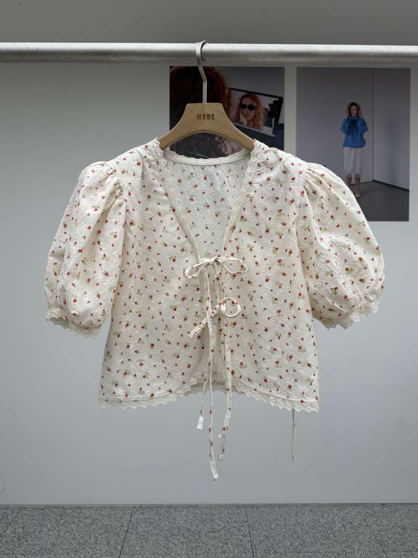 MADE-P韓國代購女士新品熱賣真品推薦26春夏職業襯衫蕾絲衫MADE-P襯衫/蕾絲衫