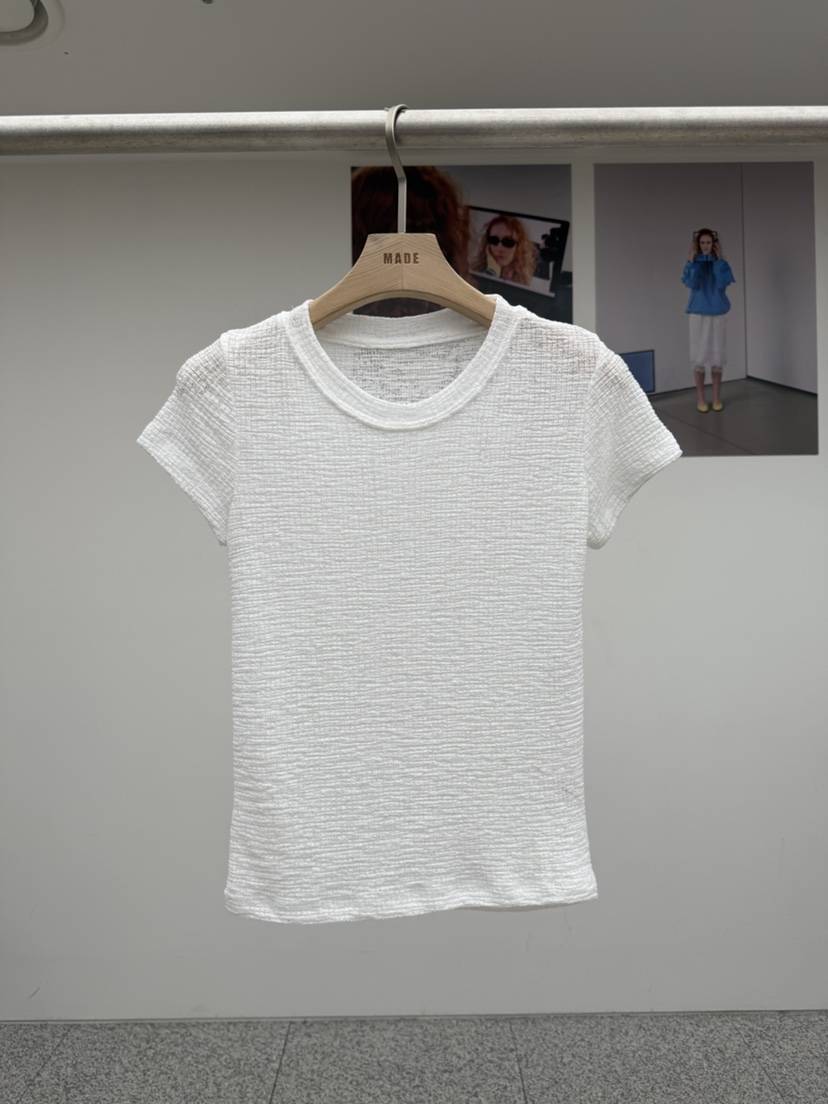 MADE-P東大門實拍女士新款職業推薦人氣真品26春夏T恤亞麻布MADE-PT恤