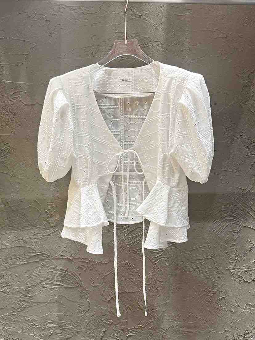 BLACK RIBBON-A東大門代購女裝新品休閑推薦襯衫蕾絲衫BLACK RIBBON-A襯衫/蕾絲衫