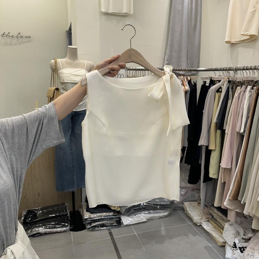 THE LOW東大門代購女裝新款人氣時尚推薦襯衫蕾絲衫絲帶THE LOW襯衫/蕾絲衫