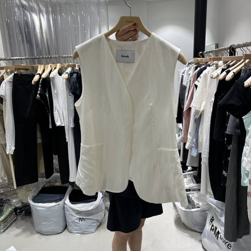 GREEK韓國直郵女裝新品26春夏休閑時尚人氣職業推薦真品馬甲GREEK馬甲